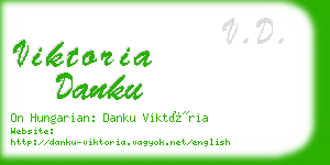 viktoria danku business card